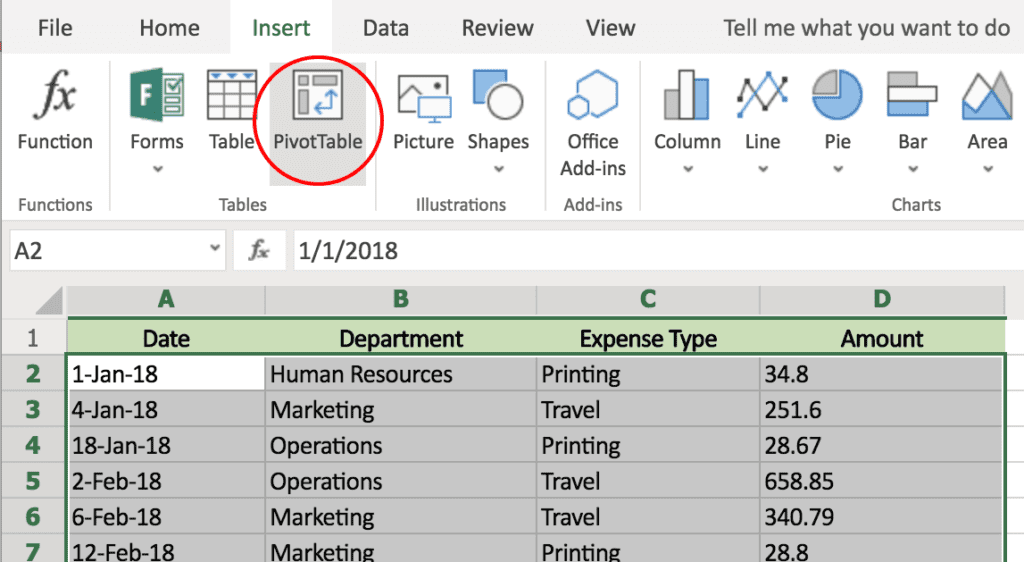 pivot table trong excel